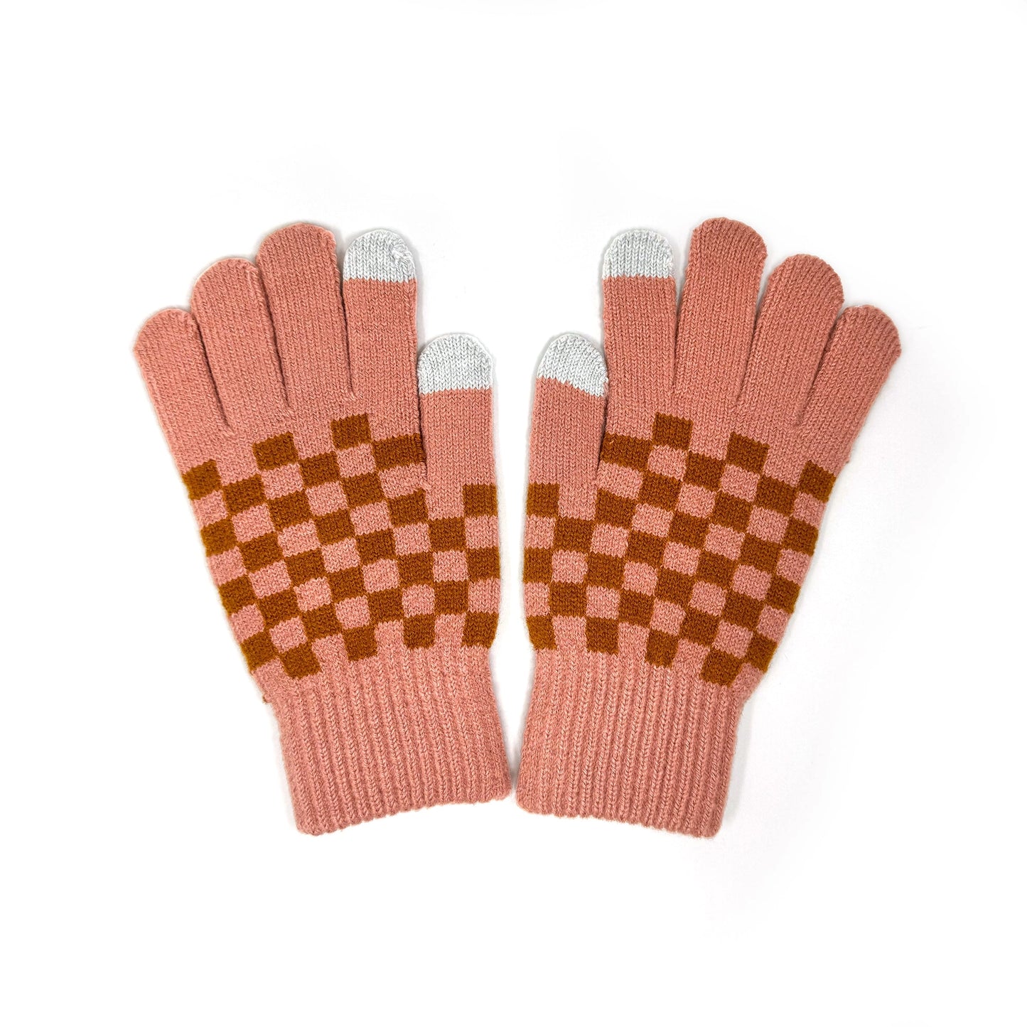 Checkerboard Touchscreen Gloves