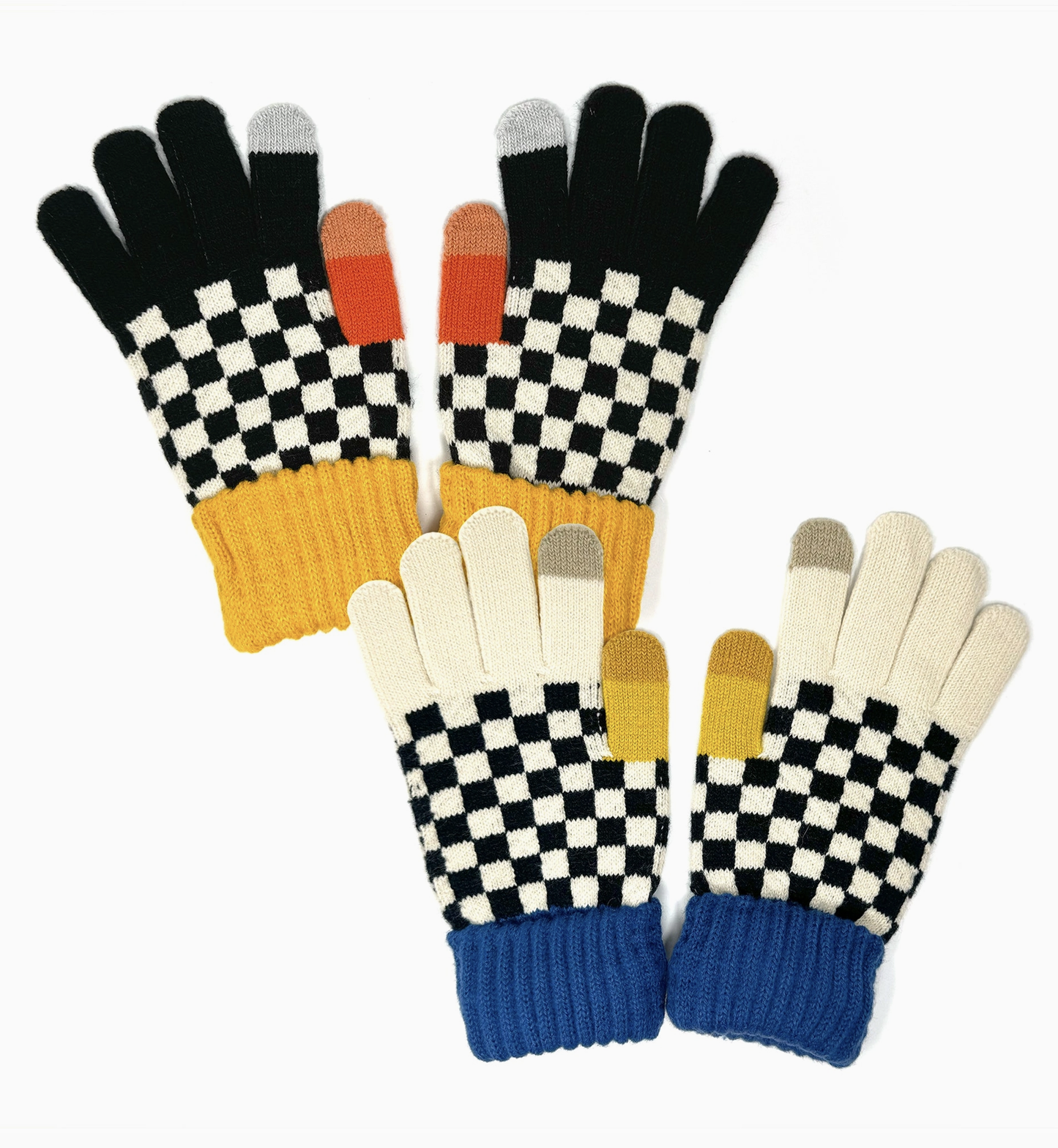 Checkerboard Touchscreen Gloves