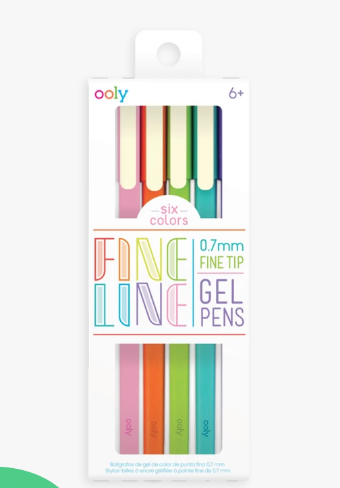 Fine Lined Colored Gel Pens